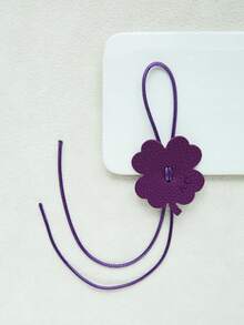 1 pieza Colgante de trébol de cuatro hojas personalizado con cuerda colorida, artículo personalizado, dije de trébol de cuatro hojas con letra, adecuado para bolso de mujer, regalo de primavera, accesorio de bolso lindo de trébol de cuatro hojas, múltiples colores disponibles - Brillante - Ver 14