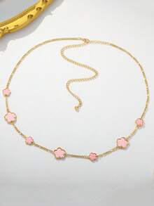 1条夏季海滩风五叶草身体链，适合日常佩戴和度假 - 五葉草 - 查看 5