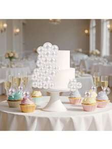10pcs-33pcs-transparent-iridescent-white-or-pink-spherical-cake