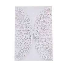 25 Pieces Of Exquisite Butterfly Invitation Cards, Wedding Invitations, Birthday Invitations, Quinceanera Party Decorations (Without Inner Cards And Envelopes) - 25pcs - View 13