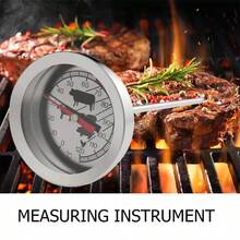 10,5 cm köttermometer i rostfritt stål, utomhusgrill, baktermometer, hög precision, batterifri, enkel avläsning - A - Visa 6