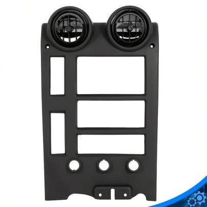 Bisel de radio Dash, recorte interior con rejilla de ventilación en negro para H2 2005-2007