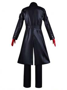 Game Character Cosplay Costume, Full Set Including Leather Jacket, Highly Detailed Replica, Exotic Attire, Suitable For Anime Conventions, Theme Parties, Carnivals, Halloween, Christmas, Renaissance Themed Events - Black - View 9