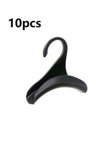 10 piezas/5 piezas/3 piezas Ganchos colgantes con forma de arco, estante para colgar bolsos, armario, almacenamiento, mochila, bolso, cartera, percha de plástico - Negro - Ver 13