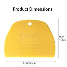 1把带刻度的面包切片刀，独立设计的面团面包切割刀，家用烘焙奶油刮刀 - 查看 6