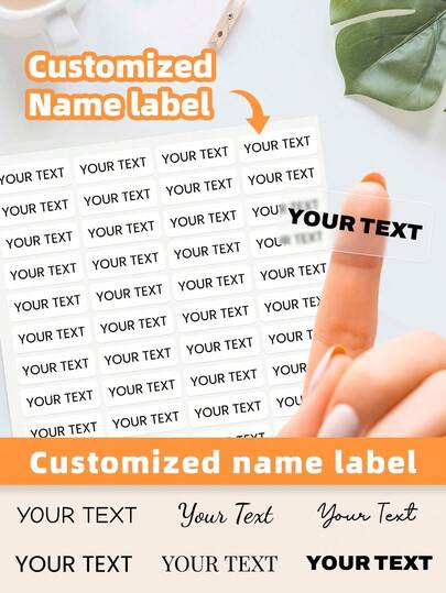 1-360 Stück personalisierte Namensaufkleber - ideal für kleine Unternehmen, Sommercamps, Gepäck, Sporttaschen, Büromaterial, Produktverpackung, Gewürzgläser, Aufbewahrungskisten, Bücher usw. Transparente und weiße Papieroptionen erhältlich; reißfest und ohne klebrige Rückstände. Perfektes Geschenk für Familie, Freunde, Töchter, Söhne und Kollegen, großartig für Schulanfang, Hausorganisation, Sommercamps, Muttertag, Outdoor-Aktivitäten und mehr.