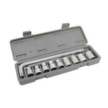10pcs Socket Wrench Set, Mechanical Repair Automotive Repair Combination Tool Kit, L-Shaped 1/2" Tool Box - Multicolor - View 6