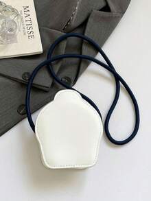 Túi in hình hoạt hình mới cho bé gái, túi đeo vai thời trang nữ tính đa năng, túi đeo chéo hình bánh mì dễ thương của Niche. - Nhiều màu - Xem 8