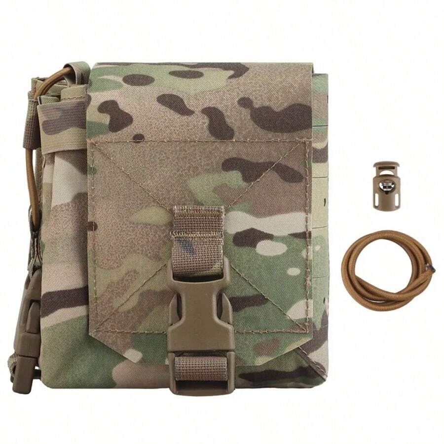 大型多功能MOLLE安装配件包，无线电对讲机收纳侧袋，内侧钩线绒布贴纸 - 彩色 - 查看 1