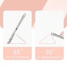 Disney Ốp máy tính bảng họa tiết Judy và Fox, tương thích với iPad Pro 13/12.9/10.5/10.2/9.7/8.3/7.9/11 inch, phù hợp với các dòng M5/M4/M3/M2 năm 2025/2024/2023/2022/2021, tương thích với các dòng iPad Air 2/3/4/5/6/7 năm 2017/2018/2019/2020, thế hệ 5/6/7/8/9/10/11, Mini 4/5/6/7, kiểu dáng hoạt hình dễ thương dành cho cả nam và nữ, ốp lưng silicon mềm hai mặt có thể gập lại, chống rơi vỡ. - trắng - Xem 2