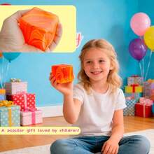 1Pack 2026 Latest Flowing Textured Ice Cube And Release Toys, Slow Rebound Release Toys, Casual Holiday Gifts, High Aesthetic Dopamine Colors- Soft And Slow Back,Sticky Stress Relief Toy,Cute Stuff,Travel Portable Fidget Squeeze Toys,Squishy,Perfect For All Ages - trái cam - Xem 6