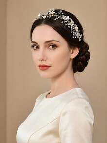 1 chiếc băng đô cài tóc nữ thanh lịch và tinh tế, quà tặng thủ công phù hợp cho đám cưới, tiệc tùng, lễ kỷ niệm và lễ hội. - Nhiều màu - Xem 6