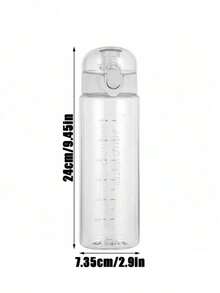 1pc Leakproof 780ml Sports Water Bottle For Back To School - Stay Hydrated And Active All Day Summer Yoga Sport, Reusable Drink Bottle With Time Marker, Motivational Water Bottle, Gym Bottle, Travel Mug, Portable Plastic Water Jug, Drinkware, Perfect Gift For Halloween & Christmas For Adults & Students - Multicolor - View 2