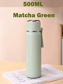 Stainless Steel Vacuum Insulated Water Bottle, Double Wall, Convenient Carrying Strap, One-Touch Open Lid, Suitable For Hot/Cold Water, Milk, Beverages, For Men, Women, Students, Outdoor, Home, Office Use - Multicolor - View 14