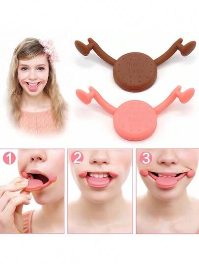 1pc Smile Corrector, Lip Muscle Trainer To Correct Asymmetric Smile, V-Shaped Face Beauty Tool, Charming Smile Trainer - Silicone Facial Line And Muscle Training Accessory, Improve Lip And Mouth Corner Shape, Fragrance-Free Personal Care Item