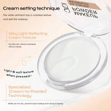 Oil Control, Powder-Free Contouring Compact Powder - Suitable For All Skin Tones, Skin-Friendly Formula, Long-Lasting Natural Bare-Faced Makeup - 5# - View 5