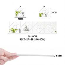 OUTANA Self-Adhesive Non-Deformable Acrylic Mirror Wall Sticker, Fade-Resistant, Suitable For Corridor, Wardrobe, Office, Entrance, Living Room, Bedroom, Dressing Room, Matching Modern Luxury - JMZH30-16 - View 12