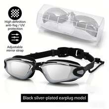 Kính bơi người lớn, kính bơi silicon chống nước, chống sương mù, kính bơi mạ điện dành cho nam và nữ. - Nhiều màu - Xem 8