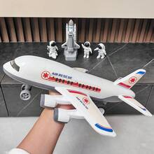 大型火箭发射器套装，含宇航员模型 - 太空飞船模型套件，儿童生日、万圣节和圣诞节男孩礼物 - 白色 - 查看 10