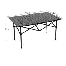 Portable Outdoor Folding Table, Aluminum Alloy Lightweight Table With Storage Bag, Suitable For Camping, BBQ, Picnic, Travel - A - View 14