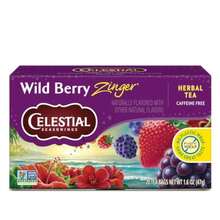 Celestial Seasonings Wild Berry Zinger Herbal Tea Caffeine  20 Tea Bags Box - Wild Berry Zinger - View 1