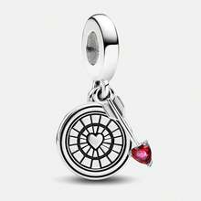 1 Mặt dây chuyền hạt hình trái tim vô cực bằng bạc Sterling thời trang, thích hợp để làm vòng tay, trang sức DIY cho nữ. - Bộ 1 - Xem 12