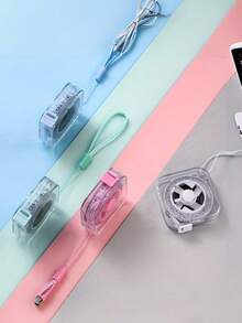4pcs/1pc Cute Mini Retractable Soft Tape Measure, Portable With Lock And Clear CM/Inch Scale - Suitable For Sewing, Home, Waist, Bust, Height Measurement - , Easy To Store, Wipe-Clean Transparent Case With Hanging Loop - Transparent Square Ruler - View 6