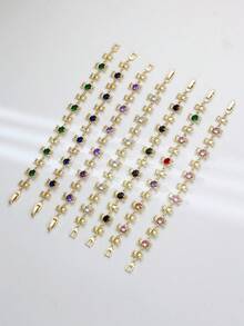 1 chiếc vòng tay hình gấu đính đá Cubic Zirconia kiểu Bohemian, thích hợp cho bé gái đeo hàng ngày, làm quà tặng kỷ niệm sinh nhật hoặc quà tặng mùa hè/lễ hội. - vòng tay gấu - Xem 3