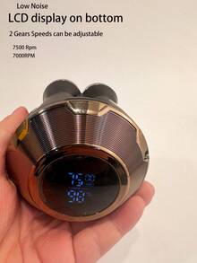 Kemei 新款电动理发器剃须刀套装,金属理发器,低噪音理发机,7D电动剃须刀,男士可充电剃须刀,专业沙龙或家用,男士胡须修剪及剃须,光头剃须刀,男士礼物,高品质男士专属礼物,生日礼物,父亲节礼物 - 查看 11
