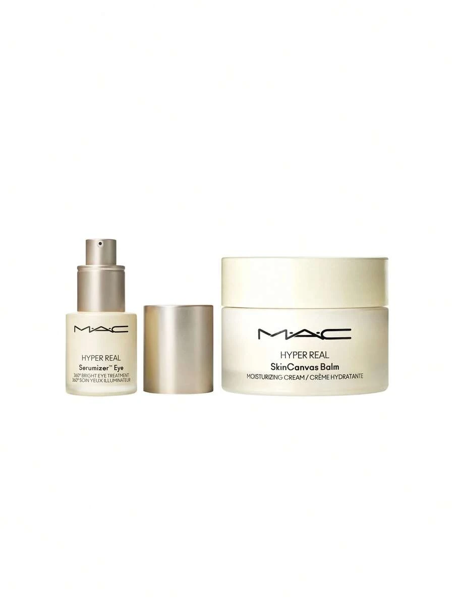 MAC [Bundle] Hyper Real Serumizer Eye 360° Bright Eye Treatment 15 Ml + SkinCanvas Balm Moisturizing Cream 50 Ml - Hyper Real - View 1