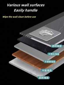 60个/30个/20个/10个/1个 透明加厚粘钩 - 白色 - 查看 8