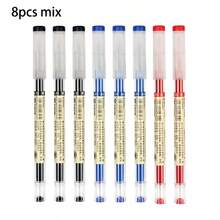 Bộ 8 bút bi mực khô nhanh đầu nhọn 0.35mm | Đen/Xanh dương/Đỏ, viết trơn tru, cấu trúc bền chắc, lý tưởng cho người đi làm và sinh viên, văn phòng phẩm. - Nhiều màu - Xem 12