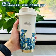 316不锈钢保温咖啡杯，大容量，高品质，女士便携式水瓶 - 彩色 - 查看 10