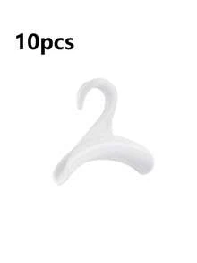 10 piezas/5 piezas/3 piezas Ganchos colgantes con forma de arco, estante para colgar bolsos, armario, almacenamiento, mochila, bolso, cartera, percha de plástico - Negro - Ver 12