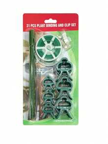 Bộ 31 kẹp buộc cây ngoài trời, kẹp cố định cây hoa, kẹp làm vườn/kẹp trồng cây/kẹp nhựa dùng cho cây cà chua. - / - Xem 7