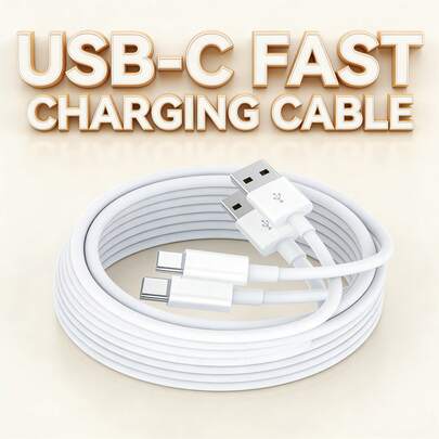 200 cm snabbladdningskabel för data, höghastighetsdataöverföring och laddningskabel kompatibel med iPhone 17/16 Pro Max/16 Pro/16 Plus/16/15, S26/S25/S24/S23/S22/S21 Ultra Plus, USB-laddningskabel,