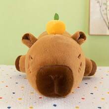 BLUESLEMON Realistic Plush Large Capybara Plush Doll, Comfortable Animal Doll, Perfect Gift For Animal Lovers, Durable Mixed Material, Suitable For Home Sofa Decor, New Year & Easter Gift - Multicolor - View 9