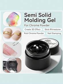 BORN PRETTY 5ml 半固态造型凝胶胶 3D波浪线半永久UV凝胶，适用于DIY绘画美甲 - 無色 - 查看 10