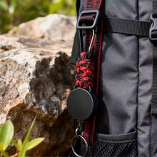 1pc Retractable Carabiner Keychain, Heavy Duty Nylon Rope Anti-Lost ID Card Holder Clip, Suitable For Outdoor Camping And Hiking - Multicolor - View 9