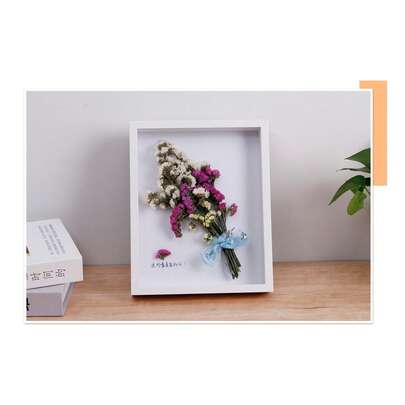 1 khung ảnh gỗ kích thước 6.7*8.66 inch, hộp trưng bày nhỏ sâu 1.2 inch dùng để đựng hoa khô, đồ thủ công tự làm, quà lưu niệm, huy chương và ảnh, trang trí nhà cửa.