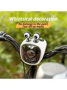 Conjunto de 2 peças [Inclui dois pontos de cola grandes] Decorações para olhos de bicicleta elétrica, acessórios divertidos para olhos de capacete, acessórios fofos para modificação de bicicletas e motocicletas, enfeites exclusivos para luzes de skate - A - Ver 8