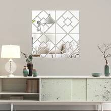 OUTANA Self-Adhesive Non-Deformable Acrylic Mirror Wall Sticker, Fade-Resistant, Suitable For Corridor, Wardrobe, Office, Entrance, Living Room, Bedroom, Dressing Room, Matching Modern Luxury - JMZH30-16 - View 5