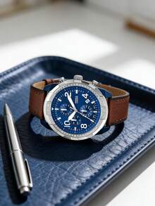 Conjunto de 3 relojes de acero inoxidable y cuarzo para hombre Fossil FS5713 / FS5714 / FS5738 / FS5829 - Azul - Ver 2