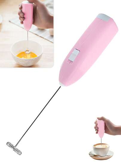 1pc Milk Frother Electric Powerful Handheld Milk Foamer,Coffee Stirrer,Drink Mixer For Coffee, Lattes,Cappuccino,Matcha,Hot Chocolate,Portable Foam Maker,Electric Wireless Blender Mini Coffee Maker Matcha Whisk Coffee Machine Mother's Day