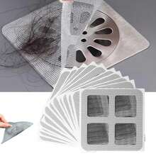 50/30/10 pièces Ensemble d'accessoires de salle de bain, filtre d'évier, capteur de cheveux pour évier de cuisine, couvercle de drain de douche, filet de filtration en silicone, prévient les obstructions, convient pour les blocages de cheveux, installation facile - Multicolore - Voir 1