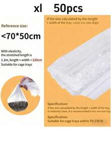 50 Tấm lót chuồng thú cưng, Tấm lót vệ sinh dùng một lần cho chuồng thỏ, chuồng chim, Tấm phủ khay nhựa đa năng, Túi đựng cát vệ sinh cho mèo, Tấm lót thấm nước tiểu cho chó, Tấm phủ bảo vệ chuồng. - trắng - Xem 10