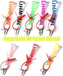 Unisex Fashion Wristlet Keychain Strap, 1 Pack Fashion Lanyard Accessories For Keys, Phone, Badge, Wallet, Bags, Jeans Decor Gift (Pink) - 外國人 - 查看 3