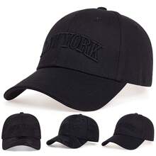 1pc Men's New York Letter Embroidered Baseball Cap, Adjustable Outdoor Sun Protection Casual Hat, Suitable For Spring, Autumn, Travel, Beach, Party,Summer,Holiday,Festival - Multicolor - View 7