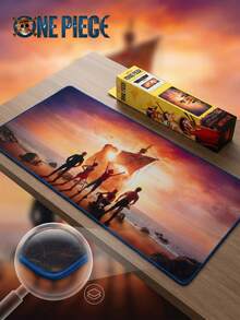 One Piece Graphic Large Gaming Mouse Pad, Non-Slip Rubber Desk Mat With Stitched Edges For PC Computer & Office - Multicolor - View 2