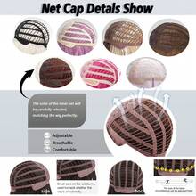 Tóc giả dài xoăn đuôi sói đen nhọn dành cho nam - Sợi chịu nhiệt, kiểu dáng tự nhiên và lịch lãm, kèm mũ đội tóc giả, phù hợp cho hóa trang phong cách rock cổ điển và các bữa tiệc. - màu đen - Xem 9